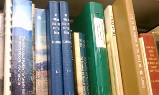 Part of the local history collection at Blauvelt Free Library